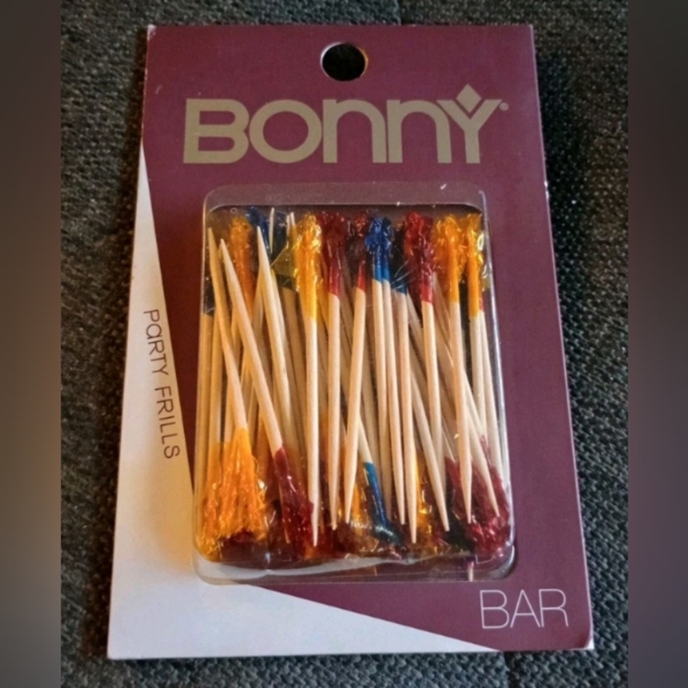 Bonny Bar Party Frills Toothpicks Multicolor - Appetizers Cocktails Finger Food